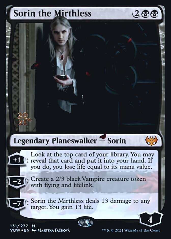 Sorin the Mirthless (Promos: Prerelease Cards) Near Mint Foil