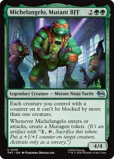 Michelangelo, Mutant BFF (Teenage Mutant Ninja Turtles) Near Mint