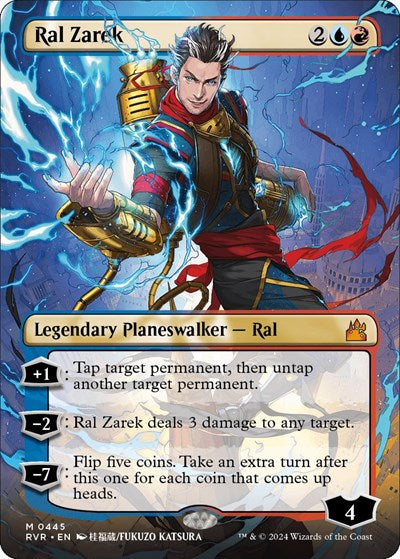 Ral Zarek (Anime Borderless) (Ravnica Remastered) Near Mint Foil