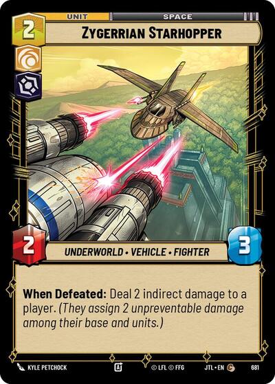 Zygerrian Starhopper (Foil) (Jump to Lightspeed) Near Mint Foil