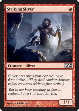 Striking Sliver (Magic 2014 Core Set) Near Mint Foil