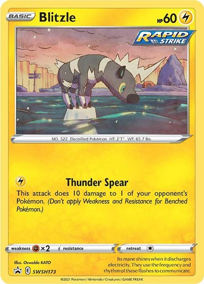 Blitzle - SWSH173 (SWSH: Sword & Shield Promo Cards) Light Play Holofoil