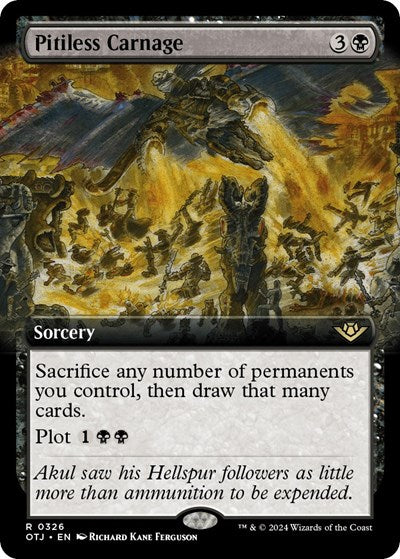Pitiless Carnage (Extended Art) (Outlaws of Thunder Junction) Near Mint