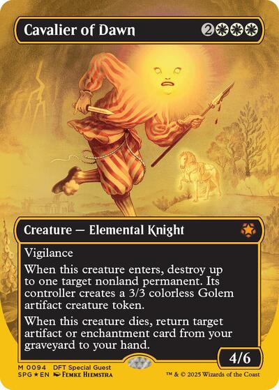 Cavalier of Dawn Borderless First Place Foil|1|0|0.00