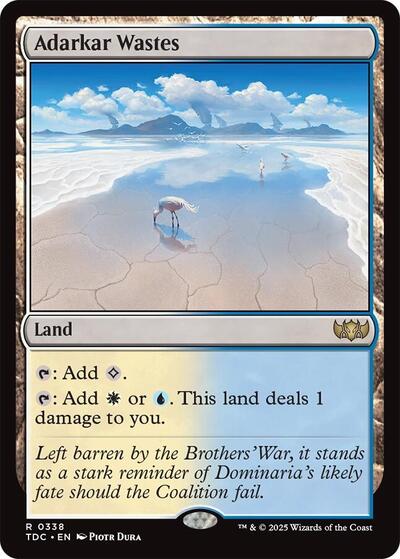 Adarkar Wastes (Commander: Tarkir: Dragonstorm) Near Mint