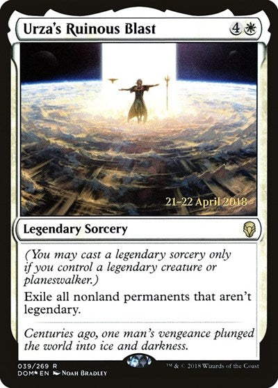 Urza's Ruinous Blast (Promos: Prerelease Cards) Light Play Foil