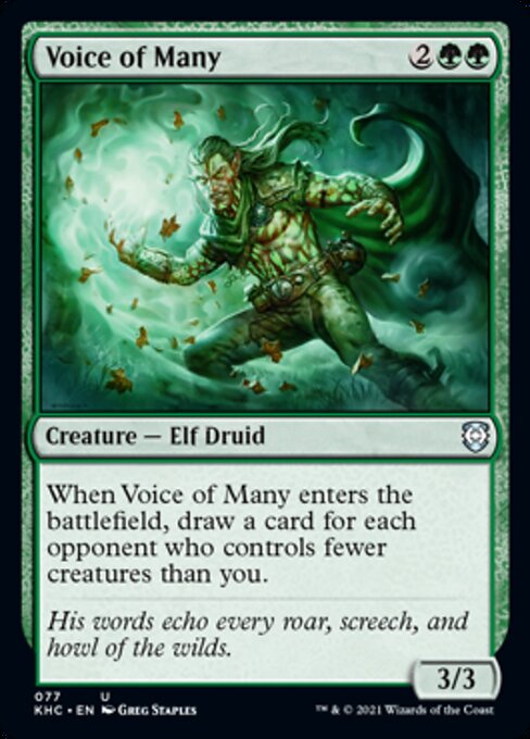 Voice of Many (Commander 2021 Kaldheim) Light Play