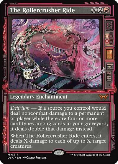 The Rollercrusher Ride (Showcase) (Duskmourn: House of Horror) Light Play Foil