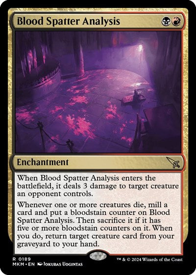 Blood Spatter Analysis (Murders at Karlov Manor) Light Play Foil