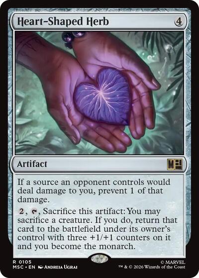 Heart-Shaped Herb (Surge Foil) (Commander: Marvel Super Heroes) Near Mint Foil