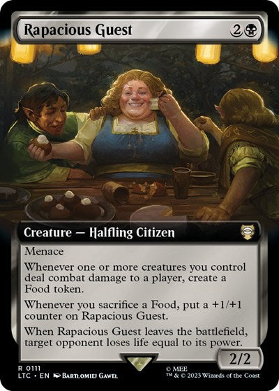 Rapacious Guest (Extended Art) (Commander: The Lord of the Rings: Tales of Middle-earth) Near Mint