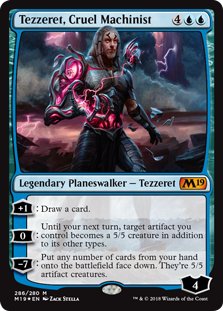 Tezzeret, Cruel Machinist (Magic 2019 Core Set) Near Mint Foil