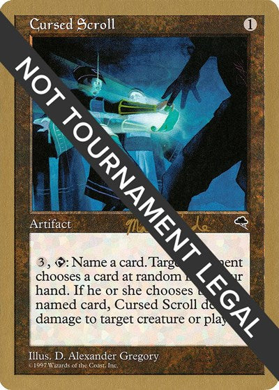 Cursed Scroll - 1999 Matt Linde (TMP) (World Championship Decks) Light Play