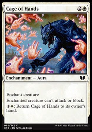Cage of Hands (Commander 2015) Light Play