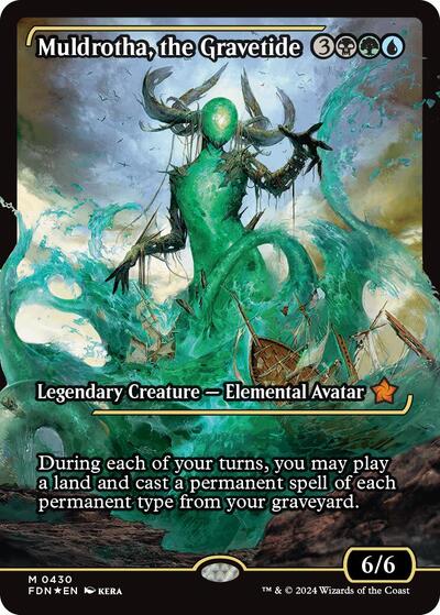 Muldrotha, the Gravetide (Showcase) (Foundations) Light Play Foil