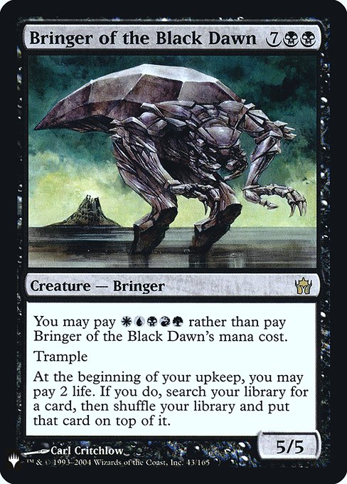 Bringer of the Black Dawn (Mystery Booster Retail Edition Foils) Medium Play Foil