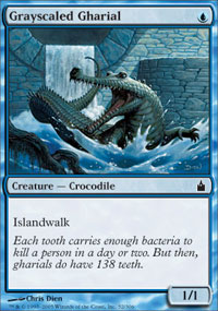 Grayscaled Gharial (Ravnica) Medium Play Foil