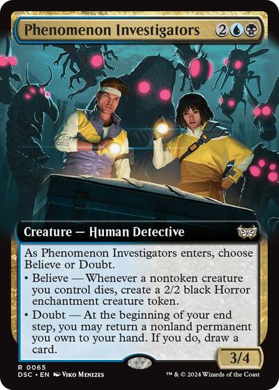 Phenomenon Investigators (Extended Art) (Commander: Duskmourn: House of Horror) Light Play