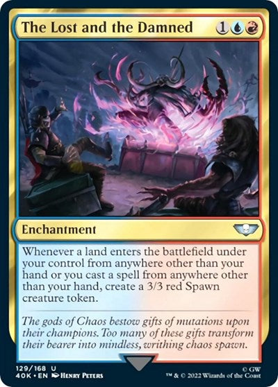 The Lost and the Damned (Surge Foil) (Universes Beyond: Warhammer 40K) Light Play Foil