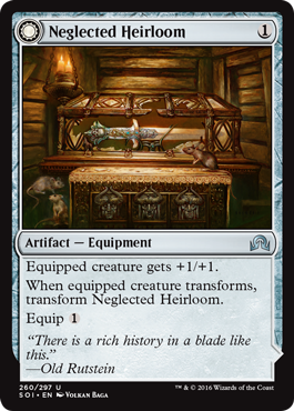 Neglected Heirloom (Ashmouth Blade) (Shadows Over Innistrad) Light Play Foil