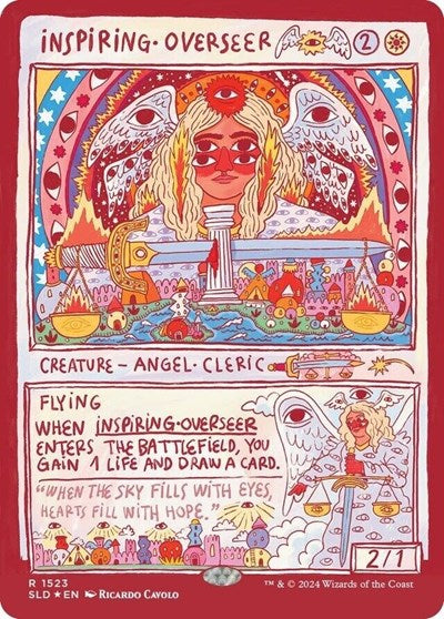 Inspiring Overseer (Rainbow Foil) (Secret Lair) Light Play Foil