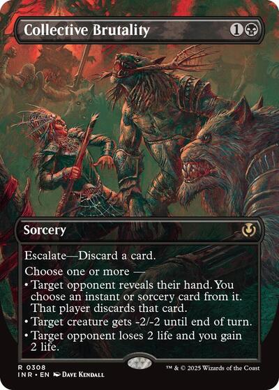 Collective Brutality (Borderless) (Innistrad Remastered) Light Play