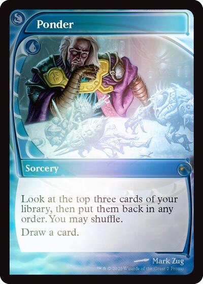 Ponder (Future Sight) (002) (Secret Lair) Light Play Foil