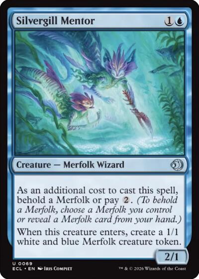 Silvergill Mentor (Lorwyn Eclipsed) Near Mint Foil