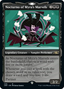 Nocturno of Myra's Marvels (Showcase) (Unfinity) Near Mint Foil