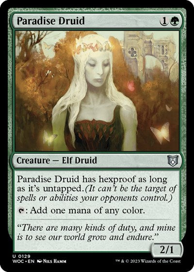 Paradise Druid (Commander: Wilds of Eldraine) Light Play