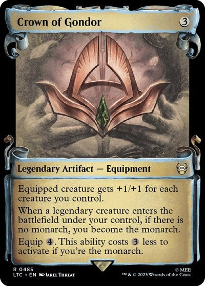 Crown of Gondor (Showcase Scrolls) (Commander: The Lord of the Rings: Tales of Middle-earth) Light Play Foil