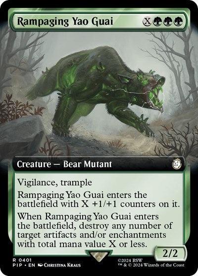 Rampaging Yao Guai (Extended Art) (Universes Beyond: Fallout) Light Play
