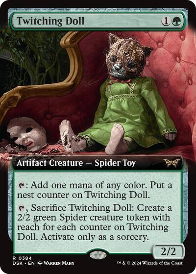 Twitching Doll (Extended Art) (Duskmourn: House of Horror) Light Play Foil