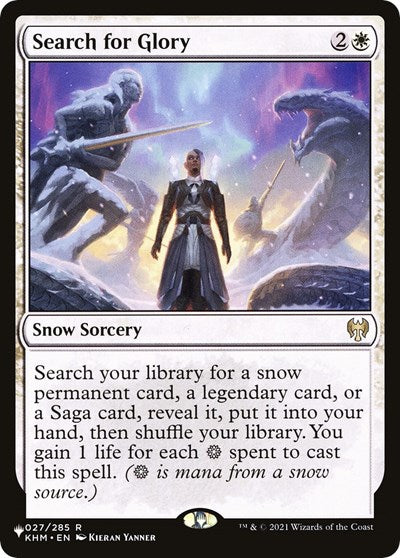 Search for Glory (The List) Near Mint