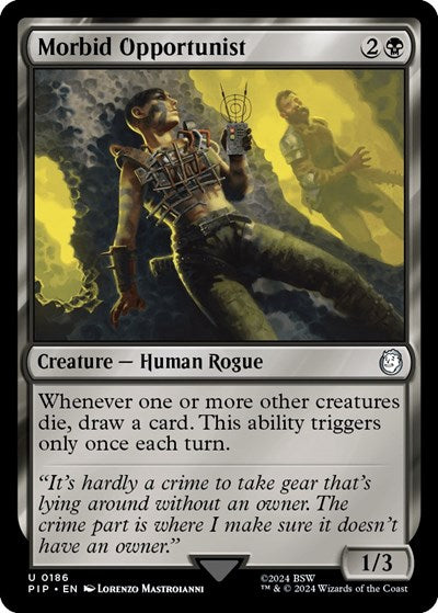 Morbid Opportunist (Universes Beyond: Fallout) Light Play Foil