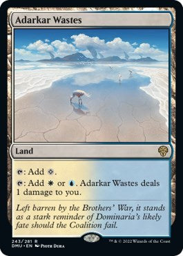 Adarkar Wastes (Dominaria United) Medium Play Foil
