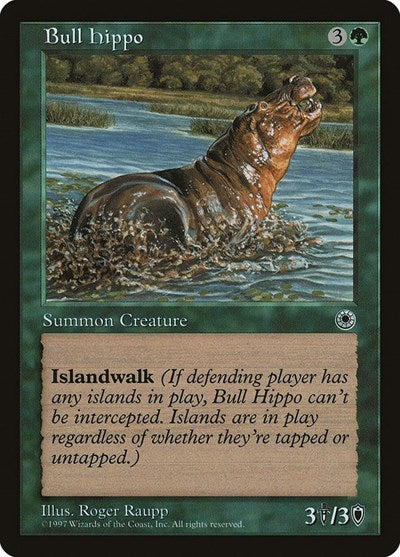 Bull Hippo (Reminder Text) (Portal) Near Mint