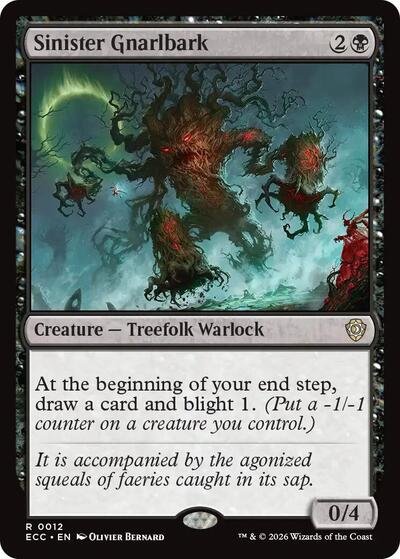 Sinister Gnarlbark (Commander: Lorwyn Eclipsed) Near Mint