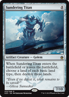 Sundering Titan (Masters 25) Light Play Foil