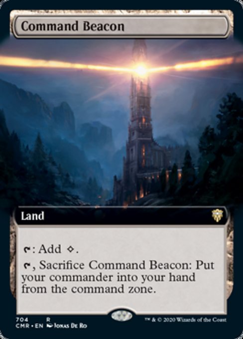 Command Beacon (Extended Art) (Commander Legends) Medium Play