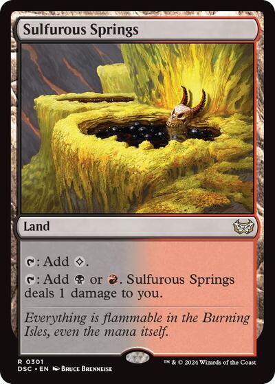 Sulfurous Springs (Commander: Duskmourn: House of Horror) Near Mint
