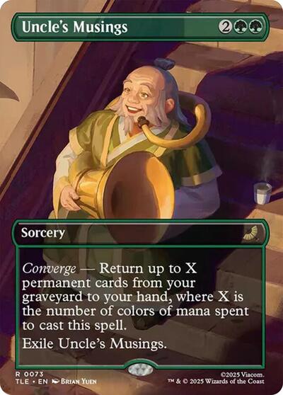 Uncle's Musings (Borderless) (Avatar: The Last Airbender: Eternal-Legal) Light Play