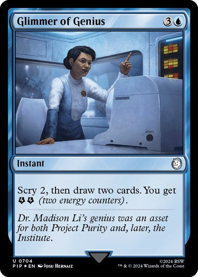 Glimmer of Genius (Surge Foil) (Universes Beyond: Fallout) Light Play Foil
