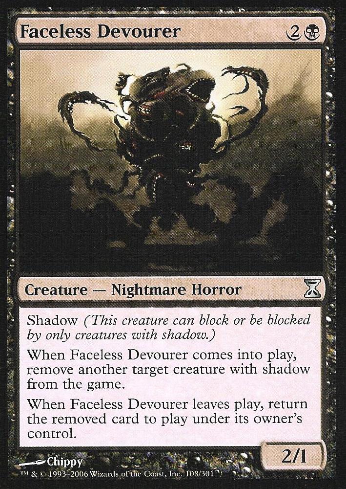 Faceless Devourer (Time Spiral) Medium Play
