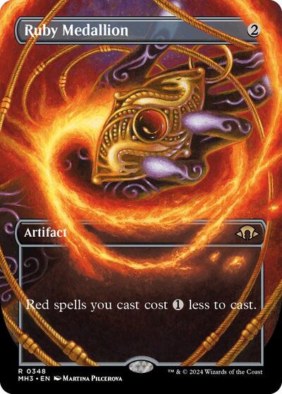 Ruby Medallion (Borderless) (Modern Horizons 3) Near Mint Foil