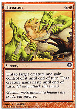 Threaten (9th Edition) Medium Play Foil