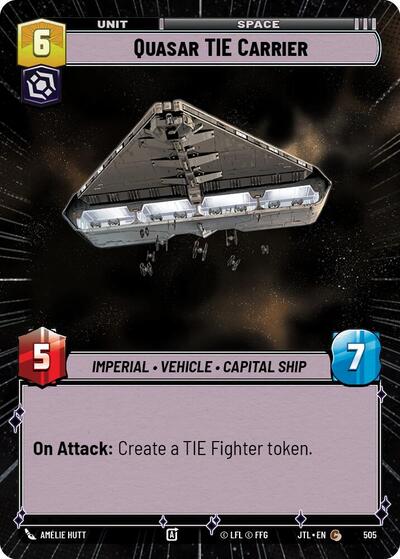 Quasar TIE Carrier (Hyperspace) (Jump to Lightspeed) Near Mint