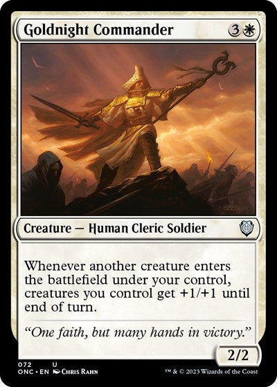 Goldnight Commander (Commander: Phyrexia: All Will Be One) Medium Play