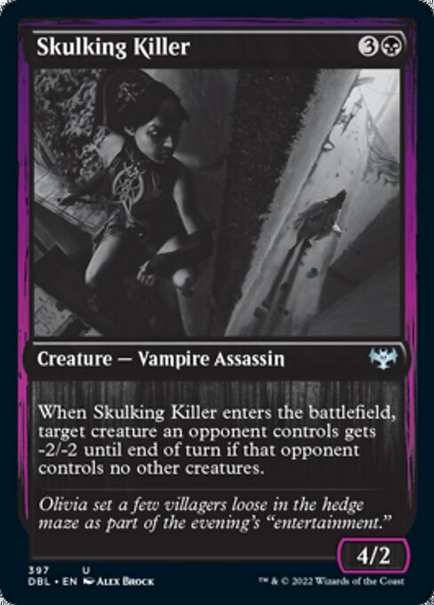 Skulking Killer (Innistrad: Double Feature) Light Play Foil