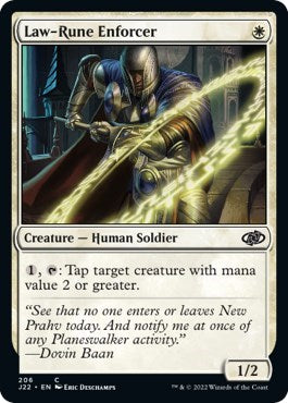 Law-Rune Enforcer (Jumpstart 2022) Medium Play